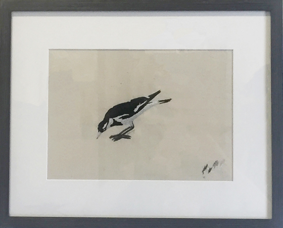 GRALLINA CYANOLEUCA II (Magpie Lark) by Bronwyn Greive