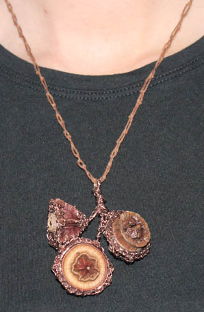 Eucalyptus Pod Pendant by Mary Hedges