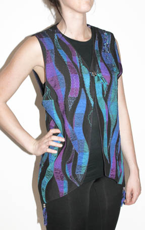 Appliqued Vest by Sheila Francis