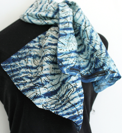 RIPPLES (scarf) by Lynne Britten
