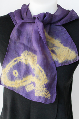 GOLDEN CARP SCARF by Rhonda Porte