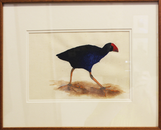 porphyrio porphyrio by bronwyn greive